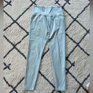 Beyond Yoga space dye legging, size L, light blue.